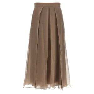 Brunello Cucinelli Paneled Circle Skirt - NWT